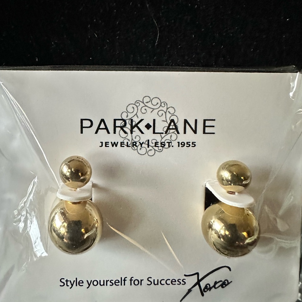 Park Lane Shiny Gold Stud Earrings